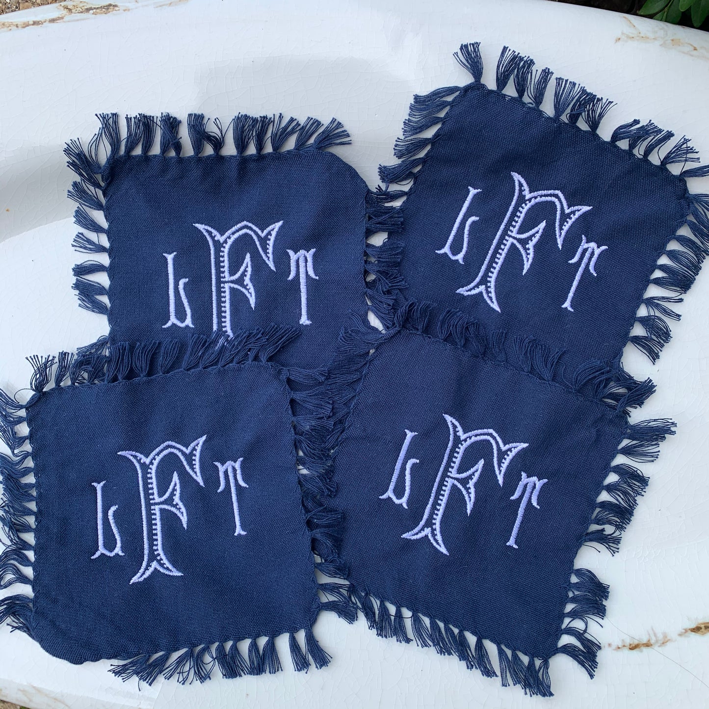 Fringe cocktail napkin (set of 4)