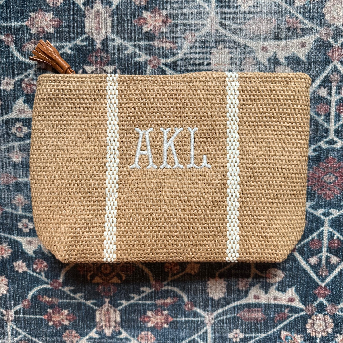 Susan Straw Zip Pouch