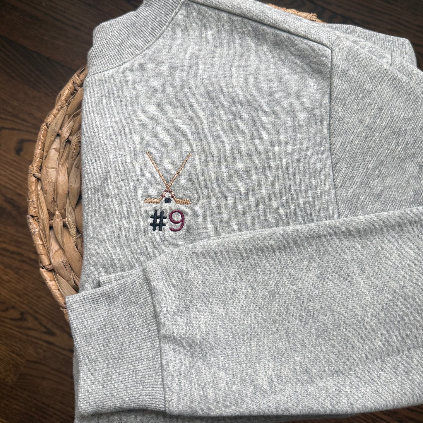 Women's gray crewneck tunic