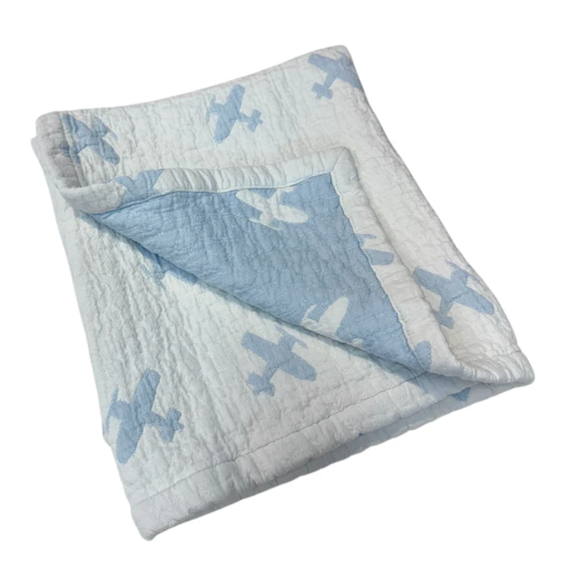 Airplane baby blanket