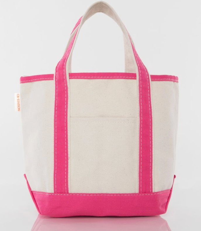 Mini Open Top Canvas Tote