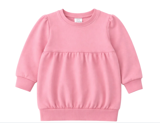 Girl puff sleeve bubble sweatshirt