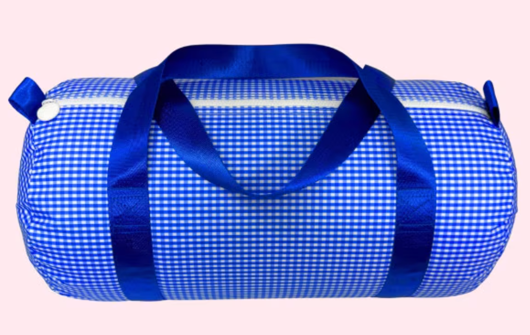 Glossy duffel bag