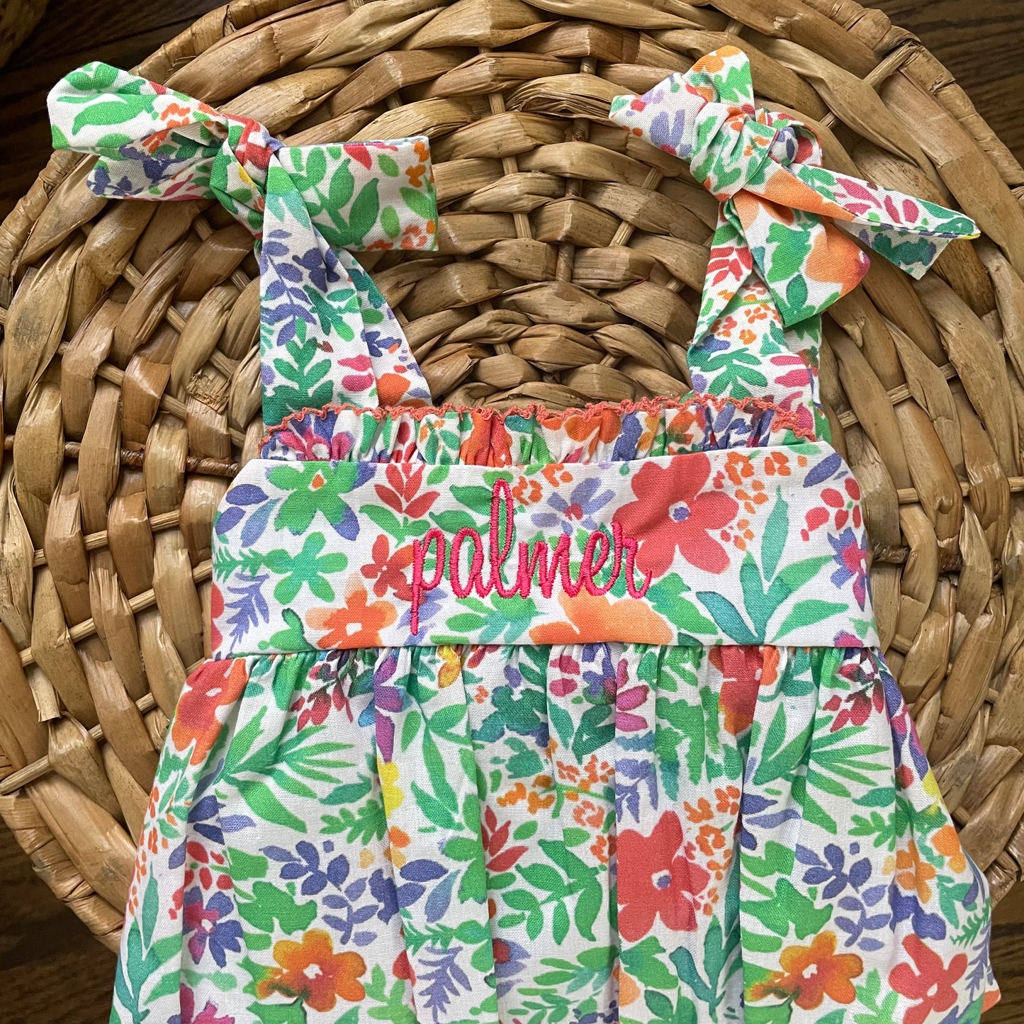 Tropical Tie Strap Bubble