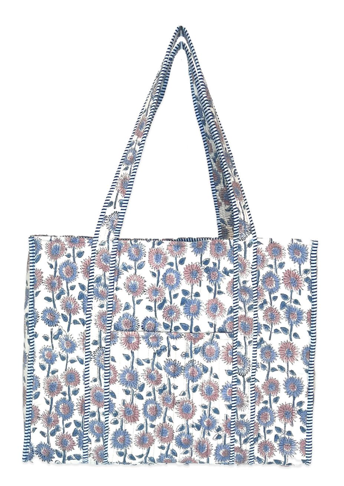 Quilted tote bag