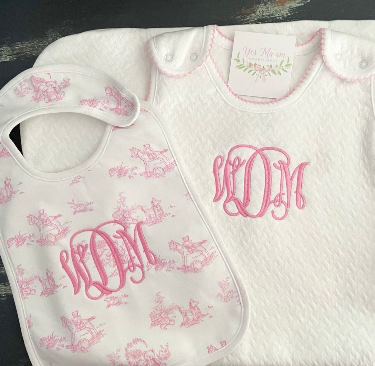 Basket weave quilted sleep sack