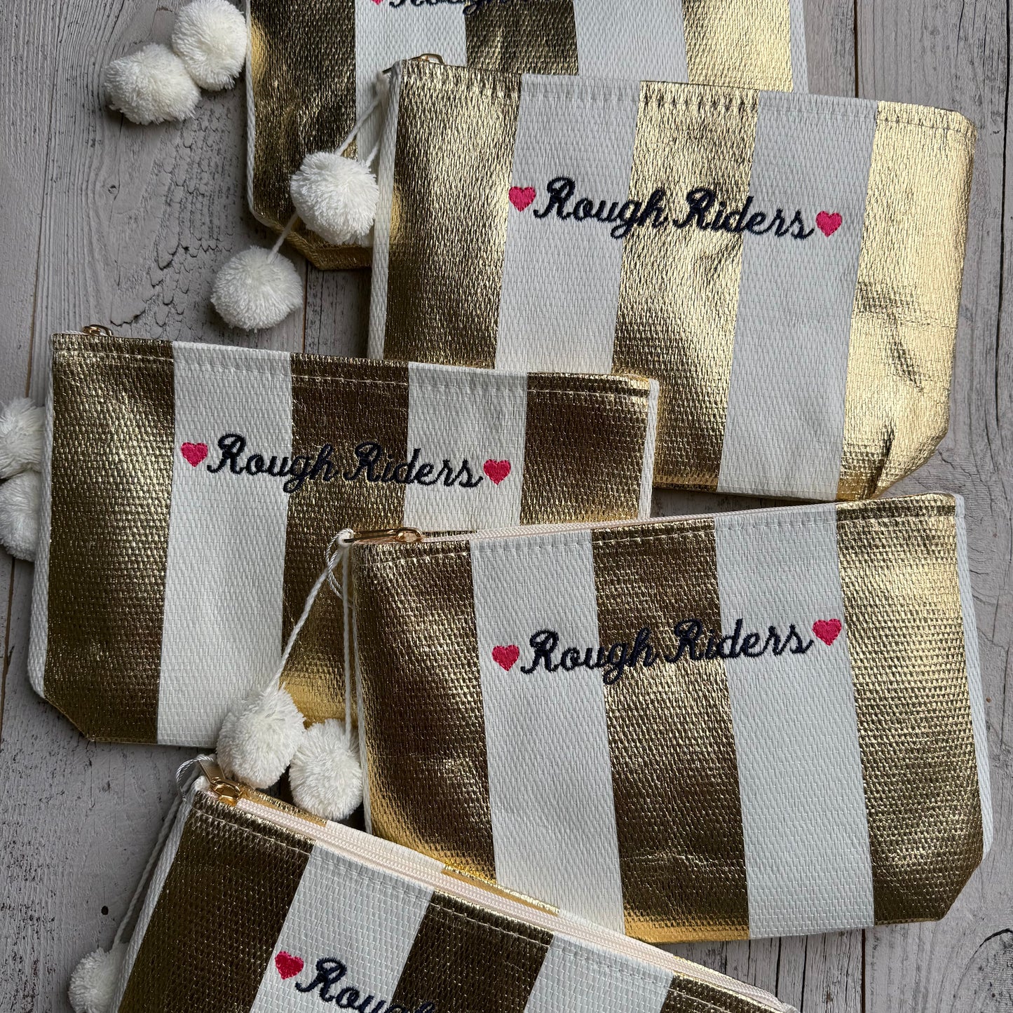 Caitlin Straw Zip Pouch