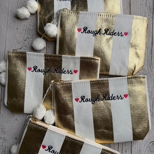 Caitlin Straw Zip Pouch