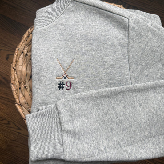 Women's gray crewneck tunic
