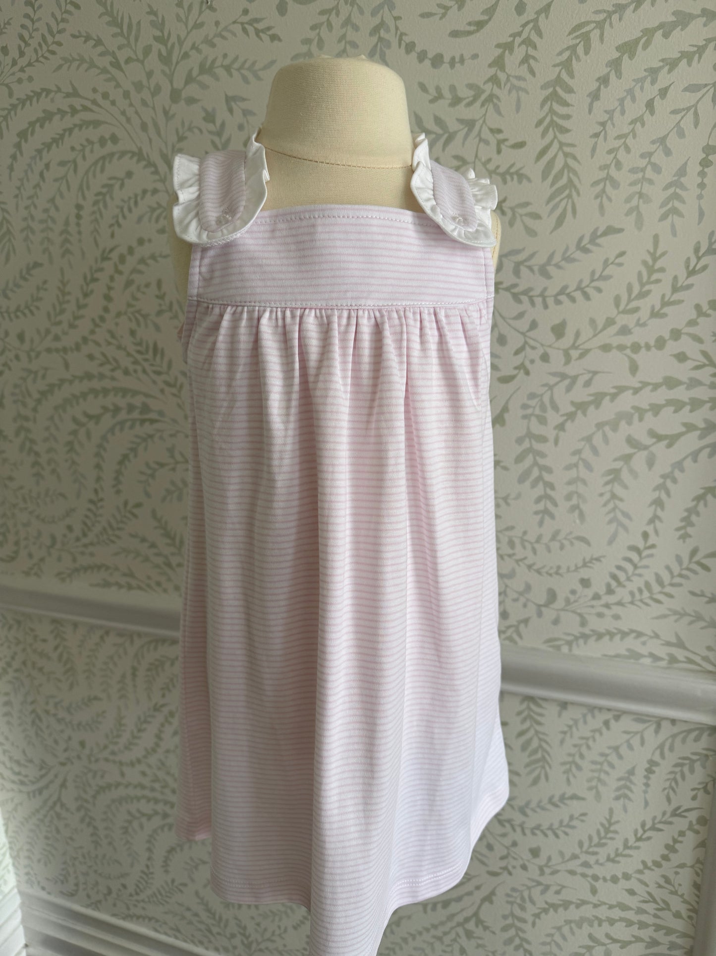 Pima ruffle strap dress