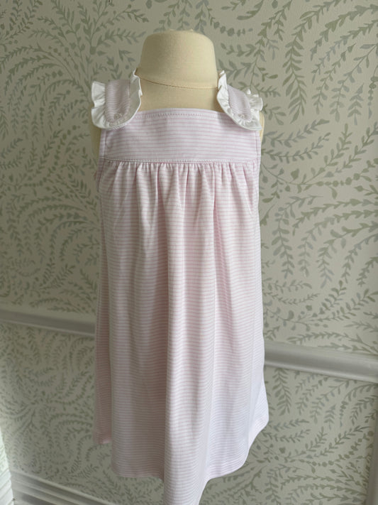 Pima ruffle strap dress