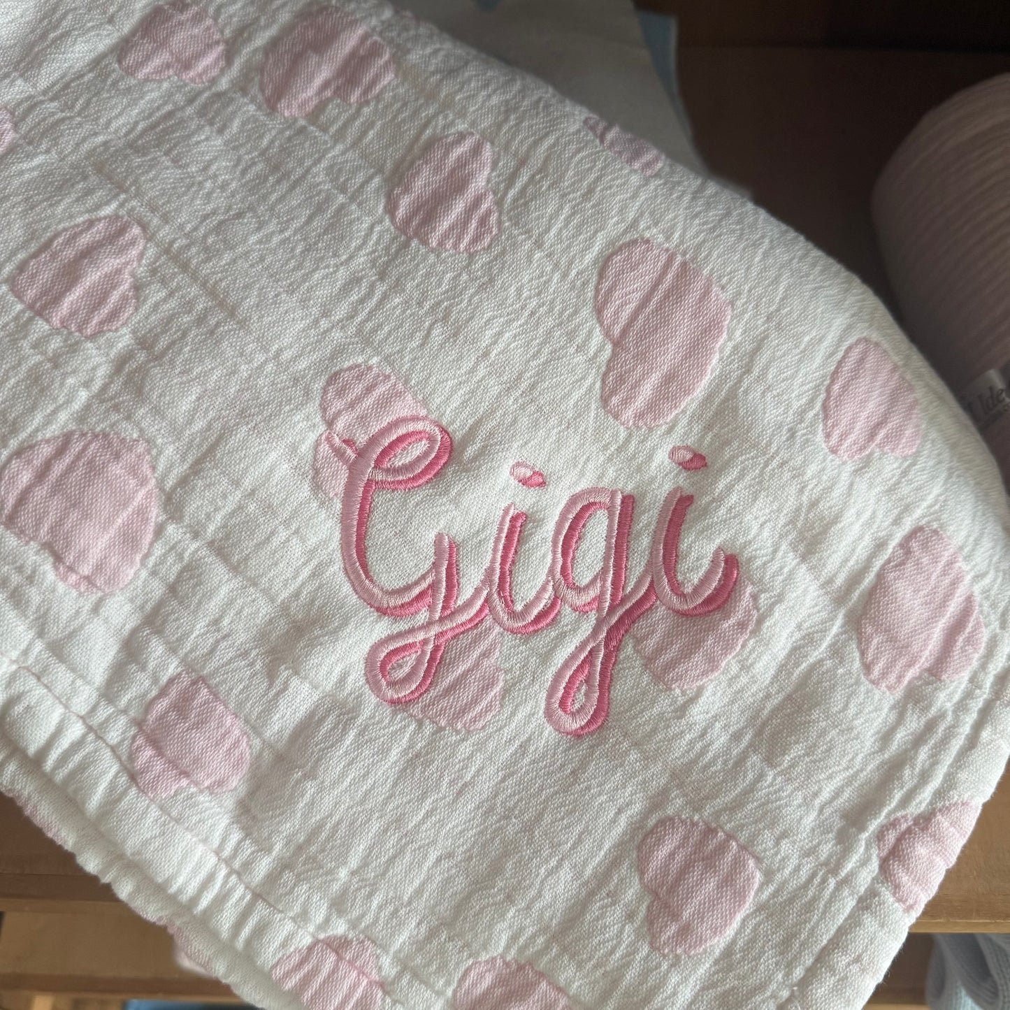 Hearts baby blanket