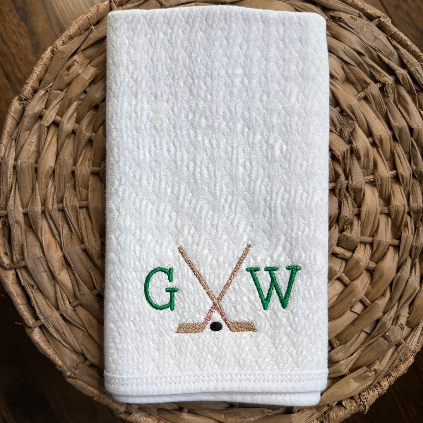 Quilted burp cloth