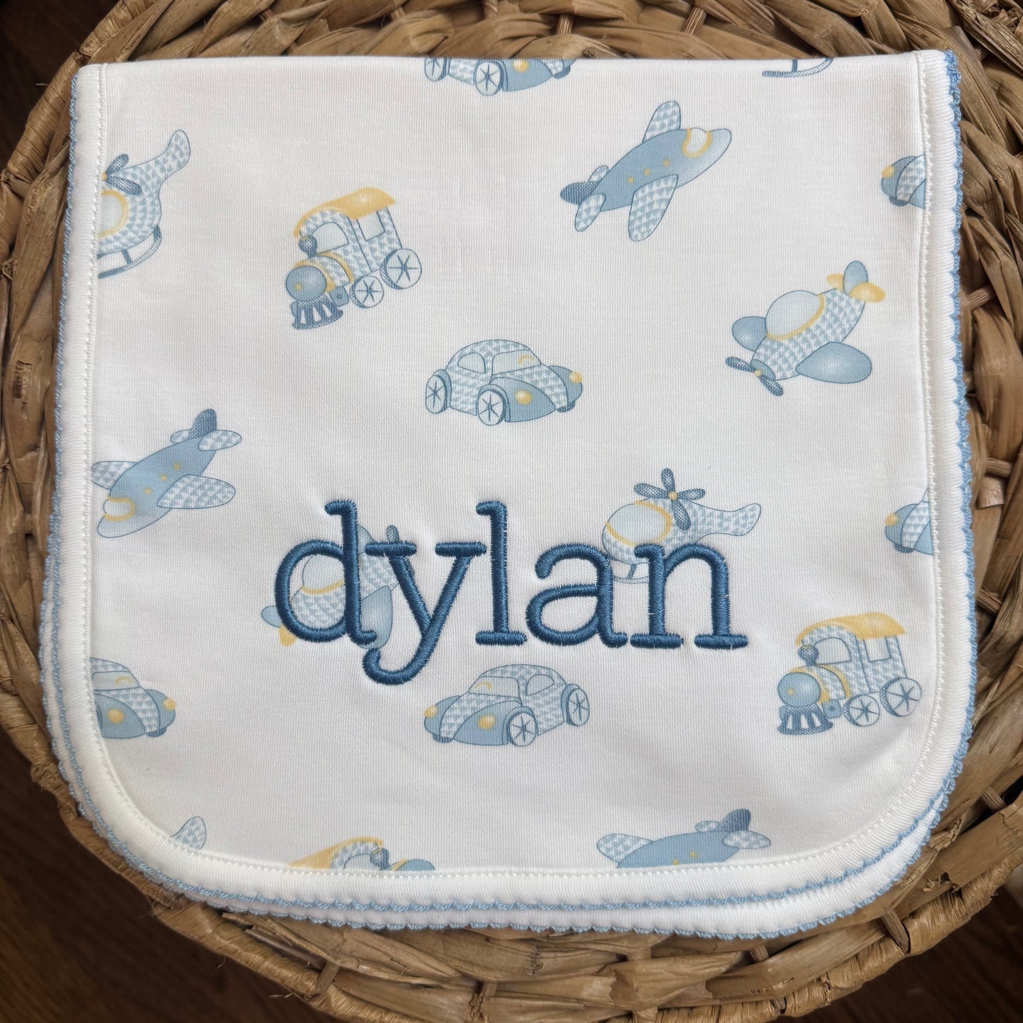 Printed Pima Burp Cloth