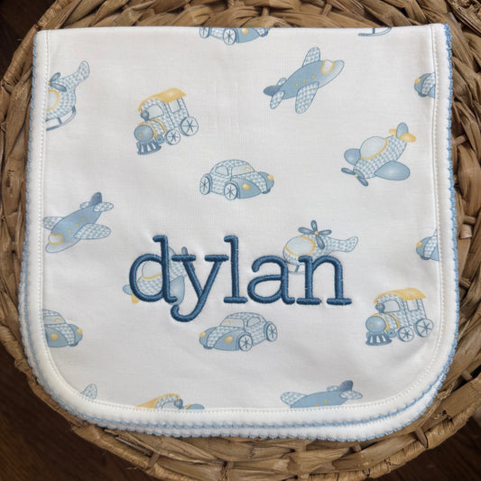 Printed Pima Burp Cloth