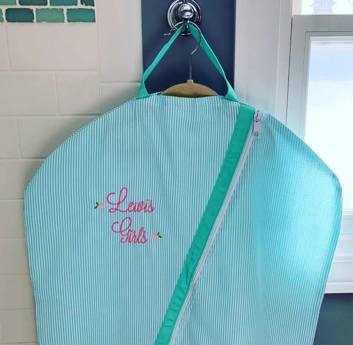 Seersucker Garment Bag