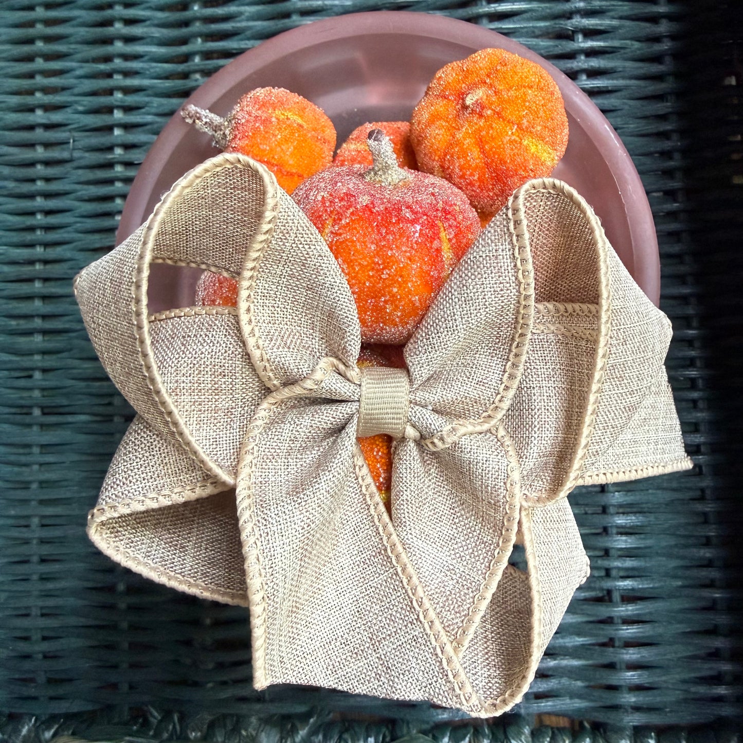 5" Burlap bow