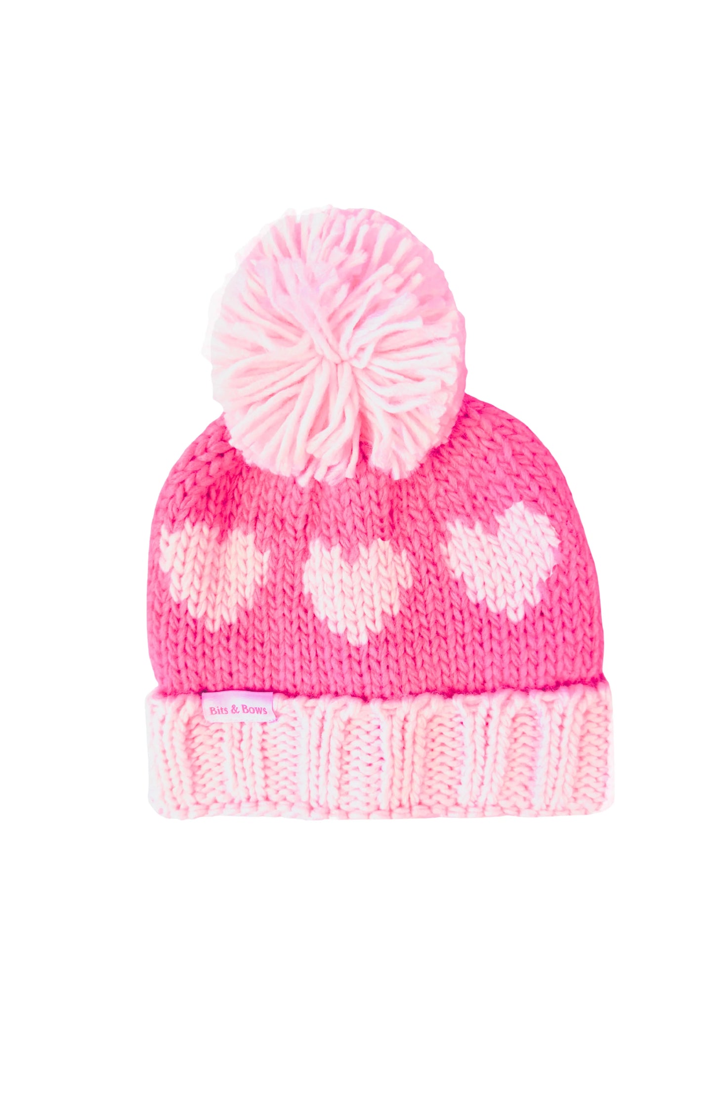 Hearts bobble hat