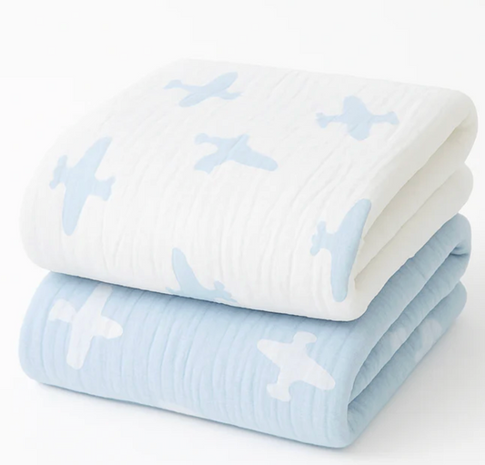 Airplane baby blanket