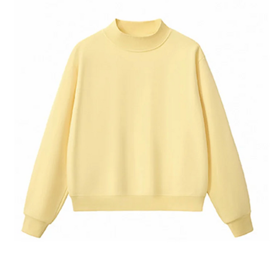 Fleece Mock Neck Sweatshirt