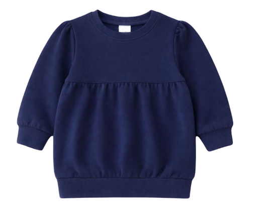 Girl puff sleeve bubble sweatshirt