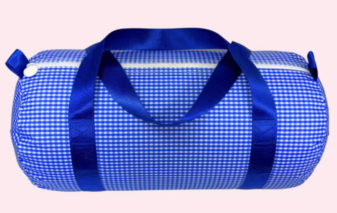 Glossy duffel bag
