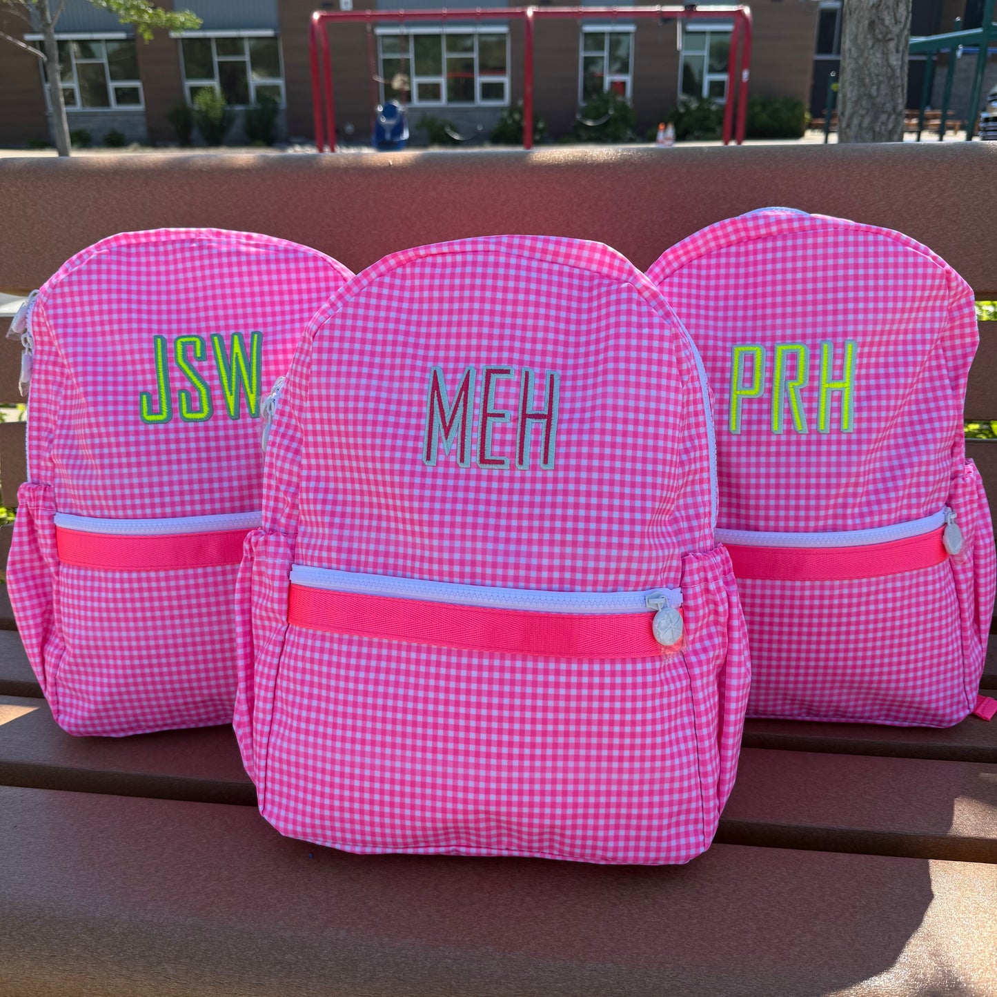 Medium glossy Mint backpack