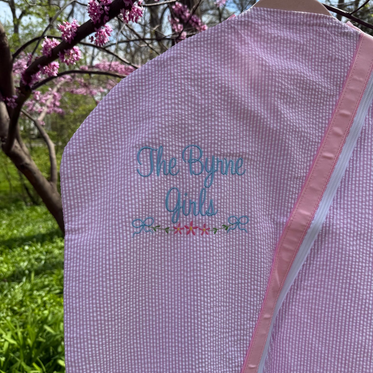 Seersucker Garment Bag