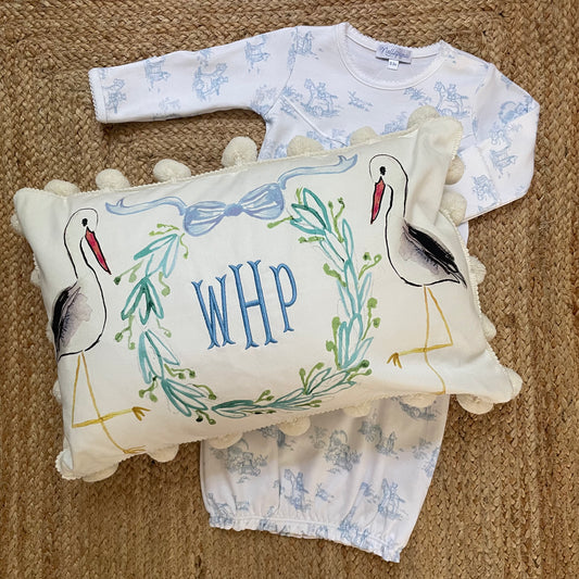 Stork lumbar pillow