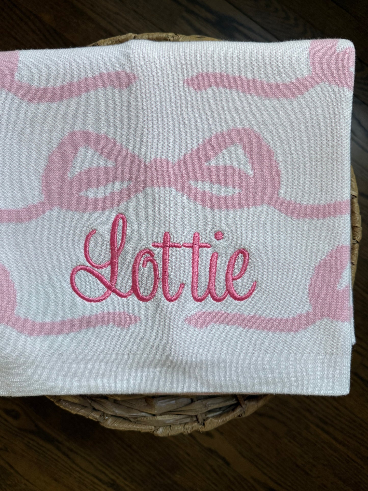 Bow Baby Blanket