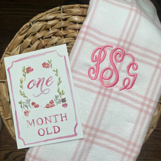 Window pane check flannel with fringe