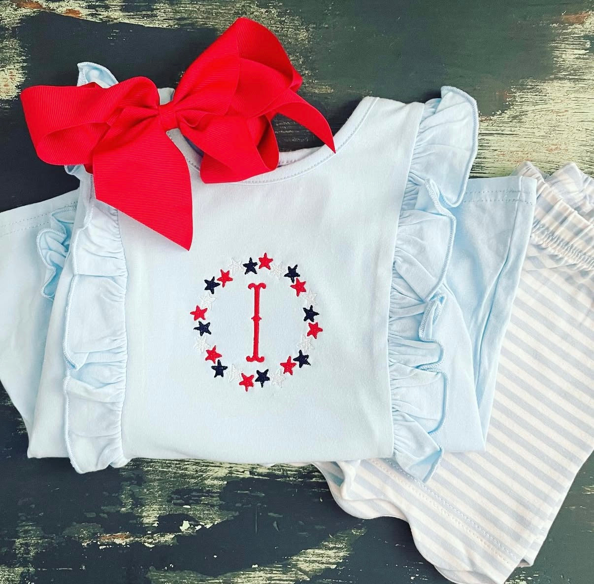 Scalloped Shorts Set