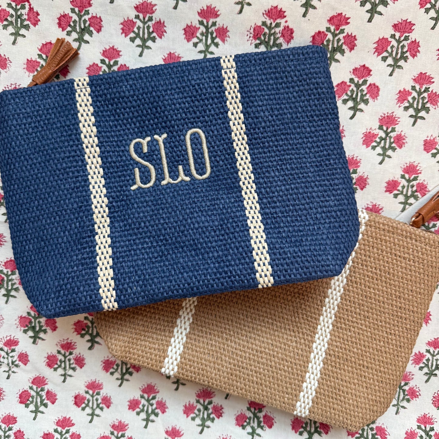Susan Straw Zip Pouch
